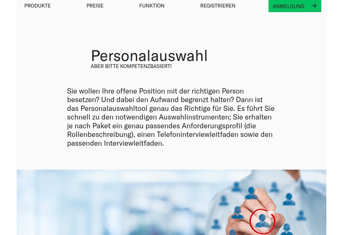 Das Personalauswahltool